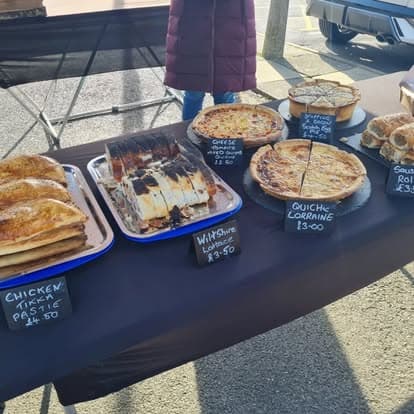 The Razzles market stall with fresh bakes